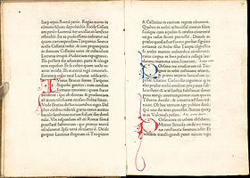 A copy of De viris illustribus printed by Nicolas Jenson about 1474 Jenson De viris illustribus.jpg