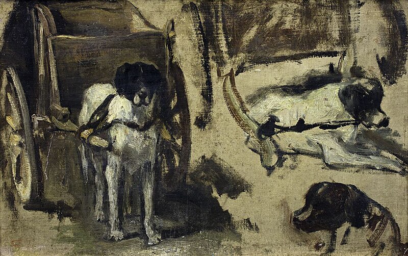 File:Jozef Israëls - Studie van een trekhond, - 1935.0254 - Groninger Museum.jpg