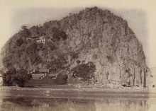 Marble Hill (Cockscomb Rock) on the West River, around 1871