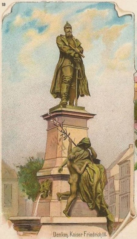 Kaiser Friedrich Denkmal (Wuppertal) III, Ausschnitt einer Postkarte von 1898