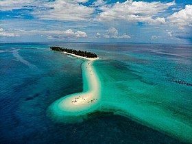 L'île de Calangaman au large de Palompon.