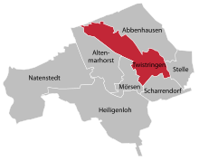 Kernstadt und die Ortschaften von Twistringen