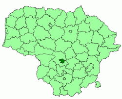 Location of Kaunas