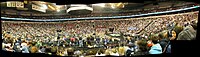 Panorama of the former interior of KeyArena