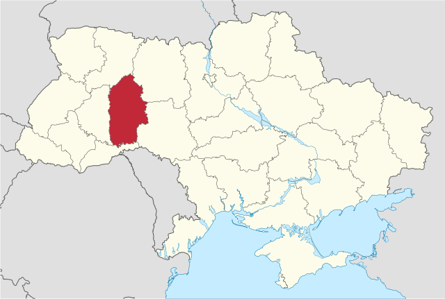 Kart over Khmelnytskyj oblast