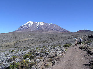 Der Kilimandscharo ist mit 589