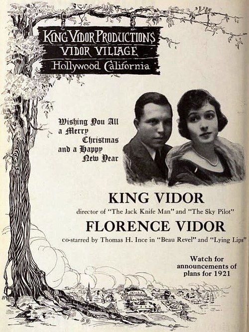 Holiday greetings from the Vidors, December 25, 1920