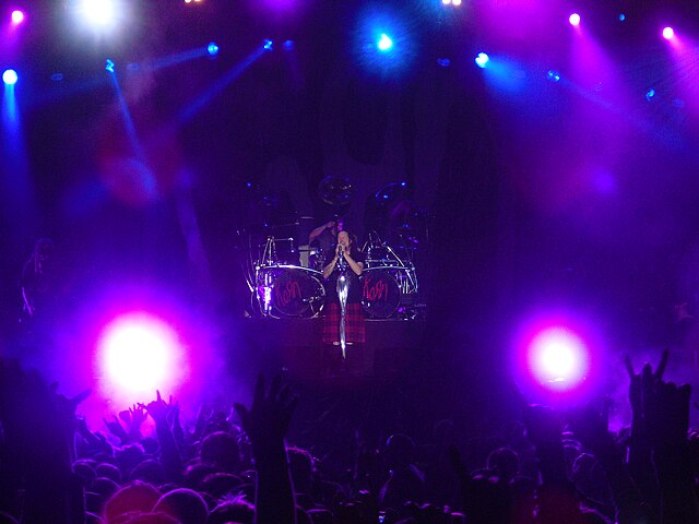 Korn performing live at the Metaltown Festival in June 2011