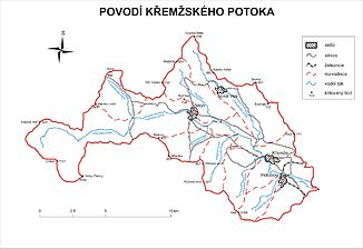 Einzugsgebiet des Křemžský potok