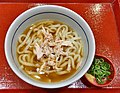 なか卯の蒸鶏と生姜の京風あんかけうどん