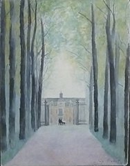 De dreef naar het kasteel (1930) - illustratie voor Au temps que Nanette était perdue