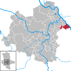 Location of Lödderitz within Salzlandkreis