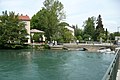 Français : La Sorgue le 31 mai 2008 avec une hauteur de 1,53 mètres, L'Isle-sur-la-Sorgue.