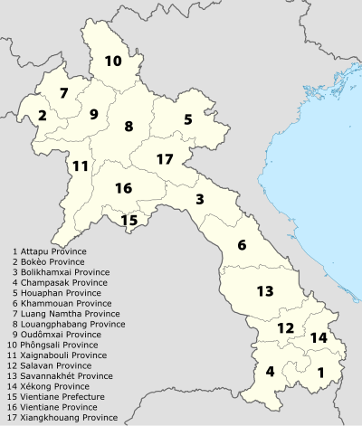 Map Of Laos Provinces Template:Provinces of Laos Image Map   Wikipedia