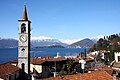 Panorama dal sagrato della chiesa nuova a Laveno-Mombello