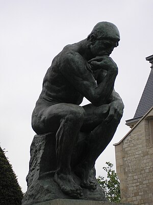 Le Penseur in the Jardin du Musée Rodin, Paris May 2005.jpg