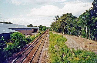 <span class="mw-page-title-main">Letham Grange railway station</span> Disused railway station in Arbroath, Angus