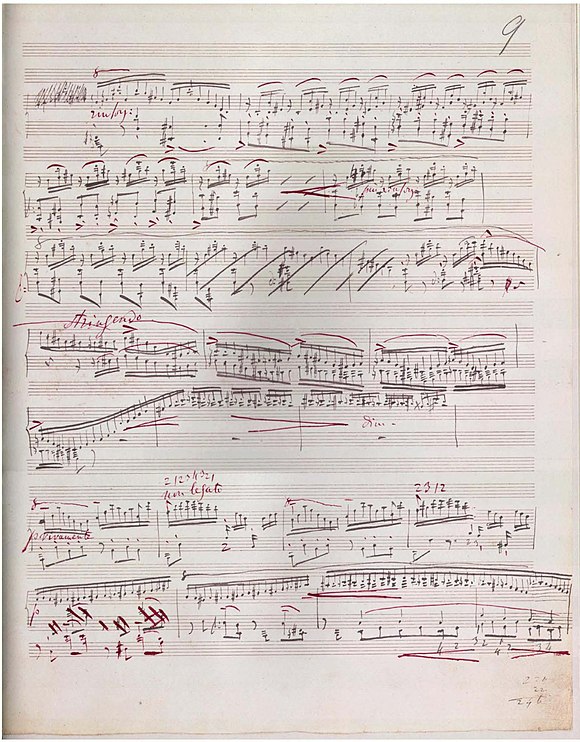 Liszt - manuscript of Sonata in B minor, p. 11.jpg