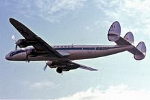 Un L-1049G Super Constellation d'Air France en vol.