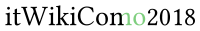 Logo provvisorio itWikiCon 2018.svg