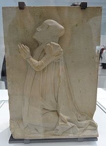Figure masculine en prière provenant d'un monument votif ou funéraire ou Donateur (ML 15).