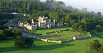 Inner Terrace Wall, Ramps and Steps North of Lowther Castle Lowther Castle today.jpg