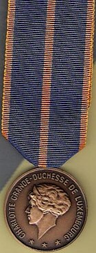 Luxembourg Militay Medal obv