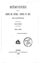 Миниатюра для Файл:Mémoires de la Société des lettres, sciences et arts de l'Aveyron, tome 11.djvu
