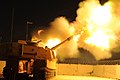 Night artillery fire