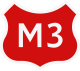 M3 highway shield))