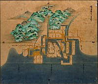 正保年間に作られた「備後国之内三原城所絵図」