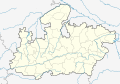 Blank location map of Madhya Pradesh