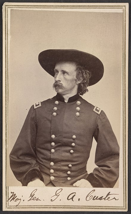 Mathew Brady photograph of Custer. From the Liljenquist Family Collection of Civil War Photographs, Prints and Photographs Division, Library of Congress