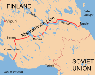 Mannerheim Line Defensive fortification line built by Finland against the Soviet Union