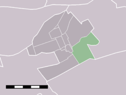 Oudewater belediyesinin Snelrewaard istatistik bölgesi.