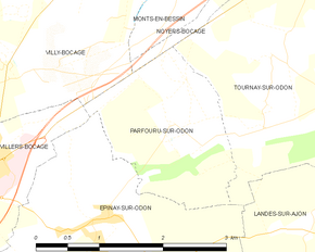 Poziția localității Parfouru-sur-Odon