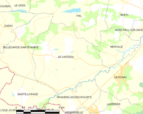 Poziția localității Le Castéra