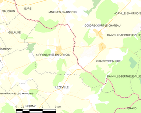 Poziția localității Cirfontaines-en-Ornois