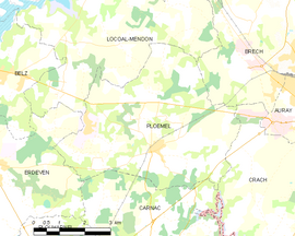 Mapa obce Ploemel