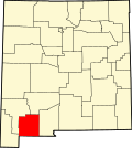 Thumbnail for File:Map of New Mexico highlighting Luna County.svg