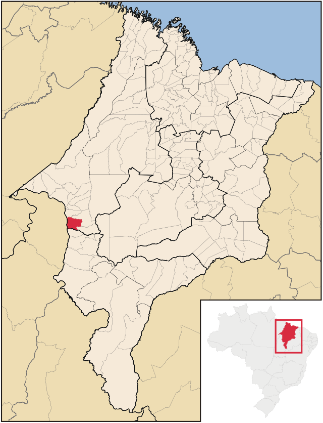 Localização de Ribamar Fiquene no Maranhão