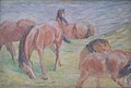 * Nomination Grazing Horses I --Ermell 07:08, 7 February 2018 (UTC) * Promotion Very detailed painting --Michielverbeek 07:23, 7 February 2018 (UTC)