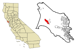 موقعیت اینورنس، کالیفرنیا در نقشه