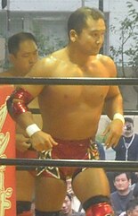 Inaugural champion Masato Tanaka holds the record for longest reign at 314 days Masato Tanaka.jpg