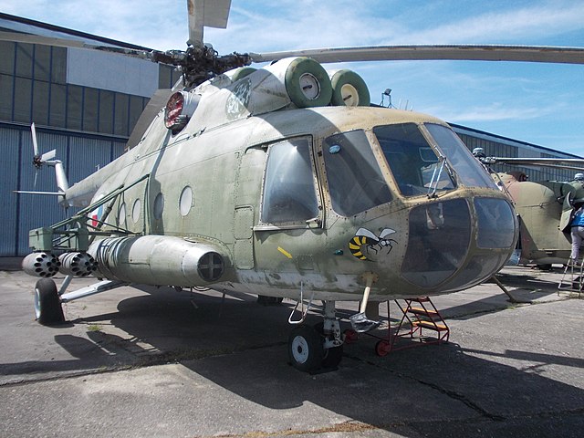 Ranná verzia vrtulníku Mi-8T, ktorý bol vyrobený v roku 1969