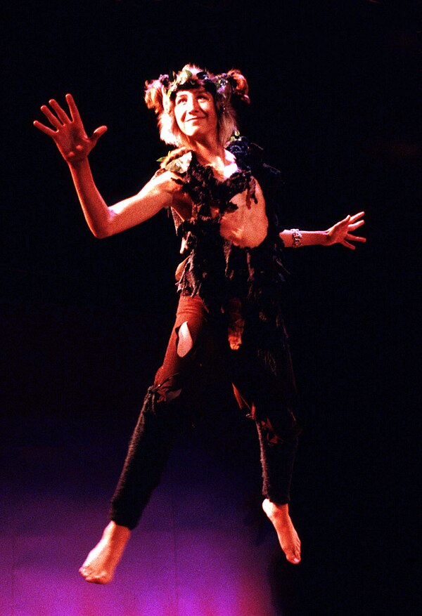 Vince Cardinale as Puck from the Carmel Shakespeare Festival production of A Midsummer Night's Dream, September 2000