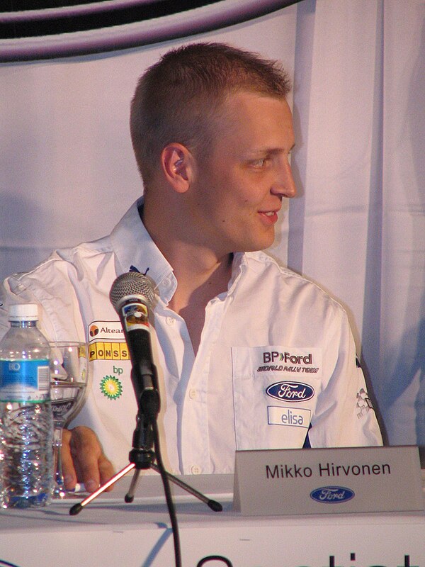 Rally winner Mikko Hirvonen