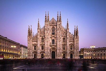 Milan Cathedral is the largest Gothic cathedral in the world