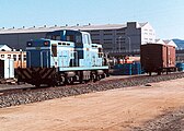 部品取り用に岡山臨港鉄道から購入したDD1352（1985年頃）