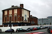 Moby Dicks pub, now derelict, awaiting demolition.
Later, this goes on to become the Eagle & Ball, by BCUSU
. Moby Dicks, Eastside.JPG